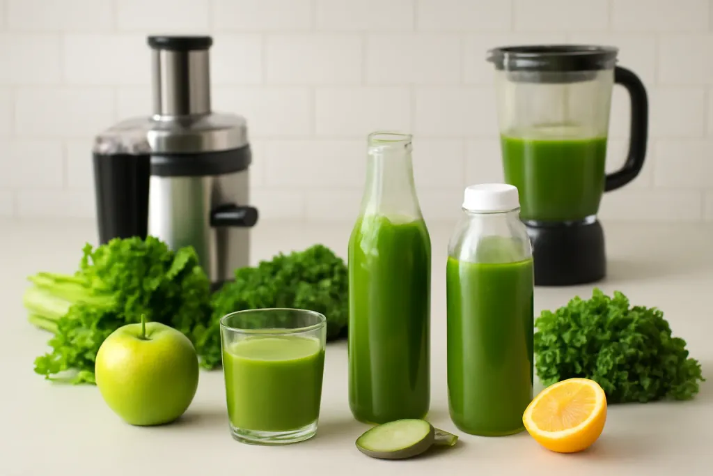 A second photo showing a related step or detail for glass vs plastic juice bottles