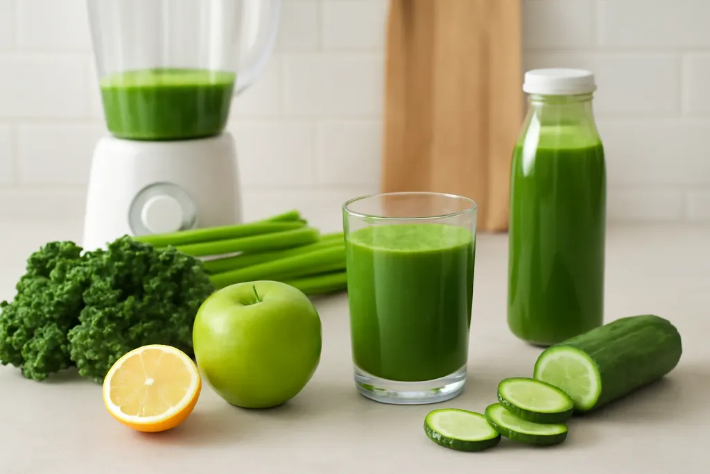 A second photo showing a related step or detail for green juice ingredient guide