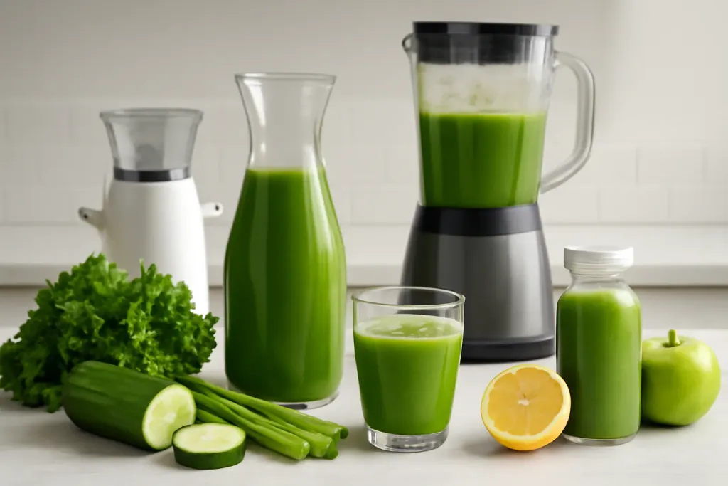 A second photo showing a related step or detail for green juice recipes for beginners