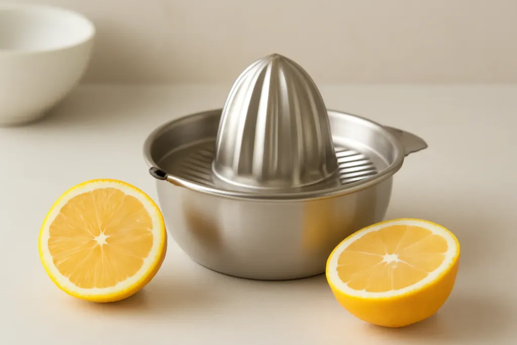 Editorial illustration related to citrus juicer for lemons and limes