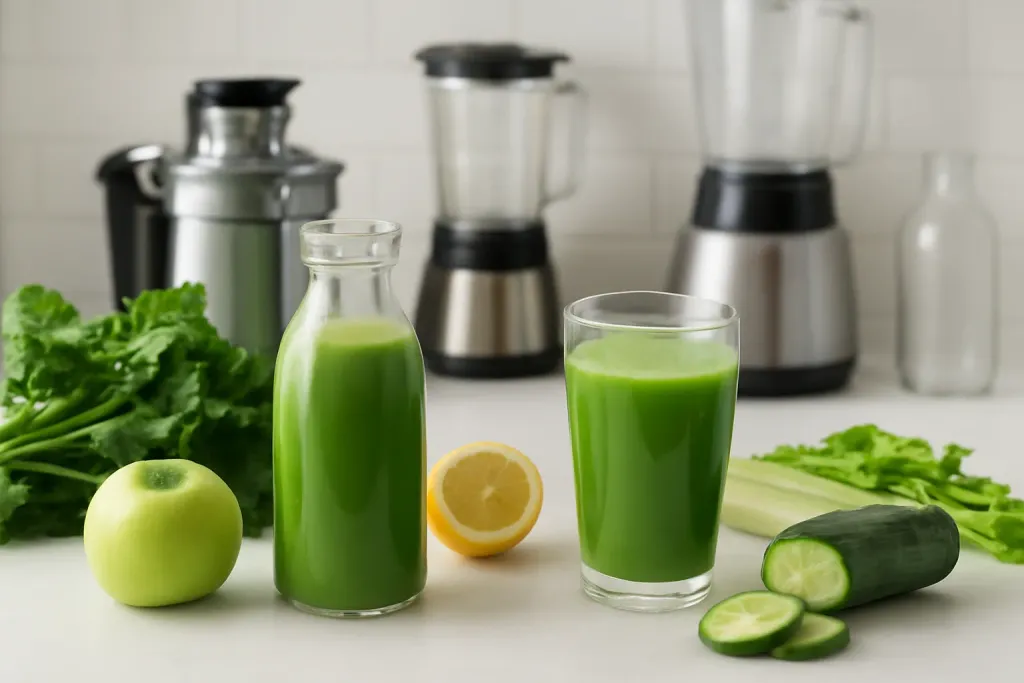 A second photo showing a related step or detail for how to clean a juicer mesh screen
