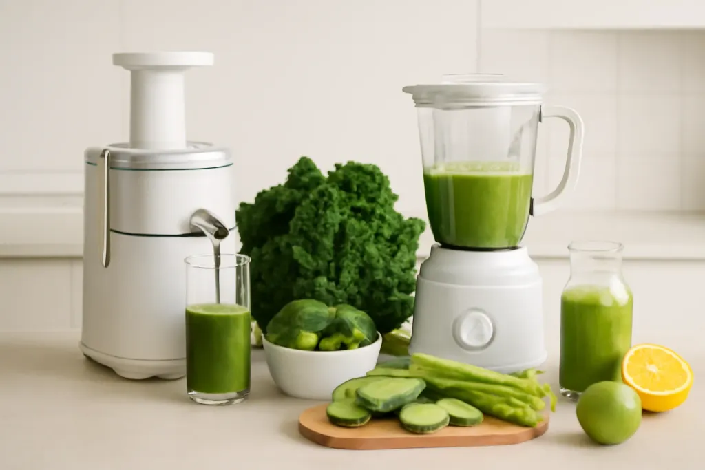 A second photo showing a related step or detail for manual vs electric citrus juicers