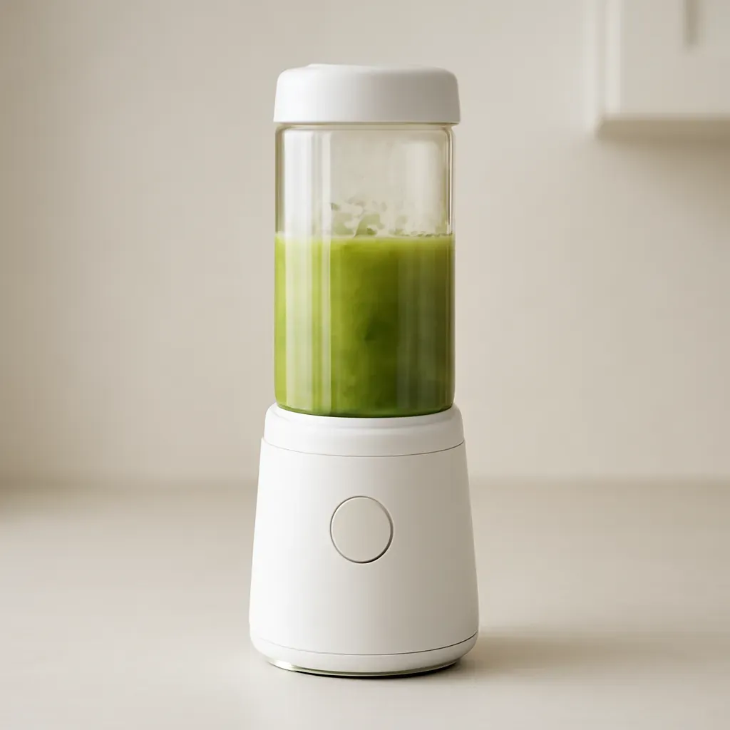 Editorial illustration (not the exact linked listing) of single-serve personal blender